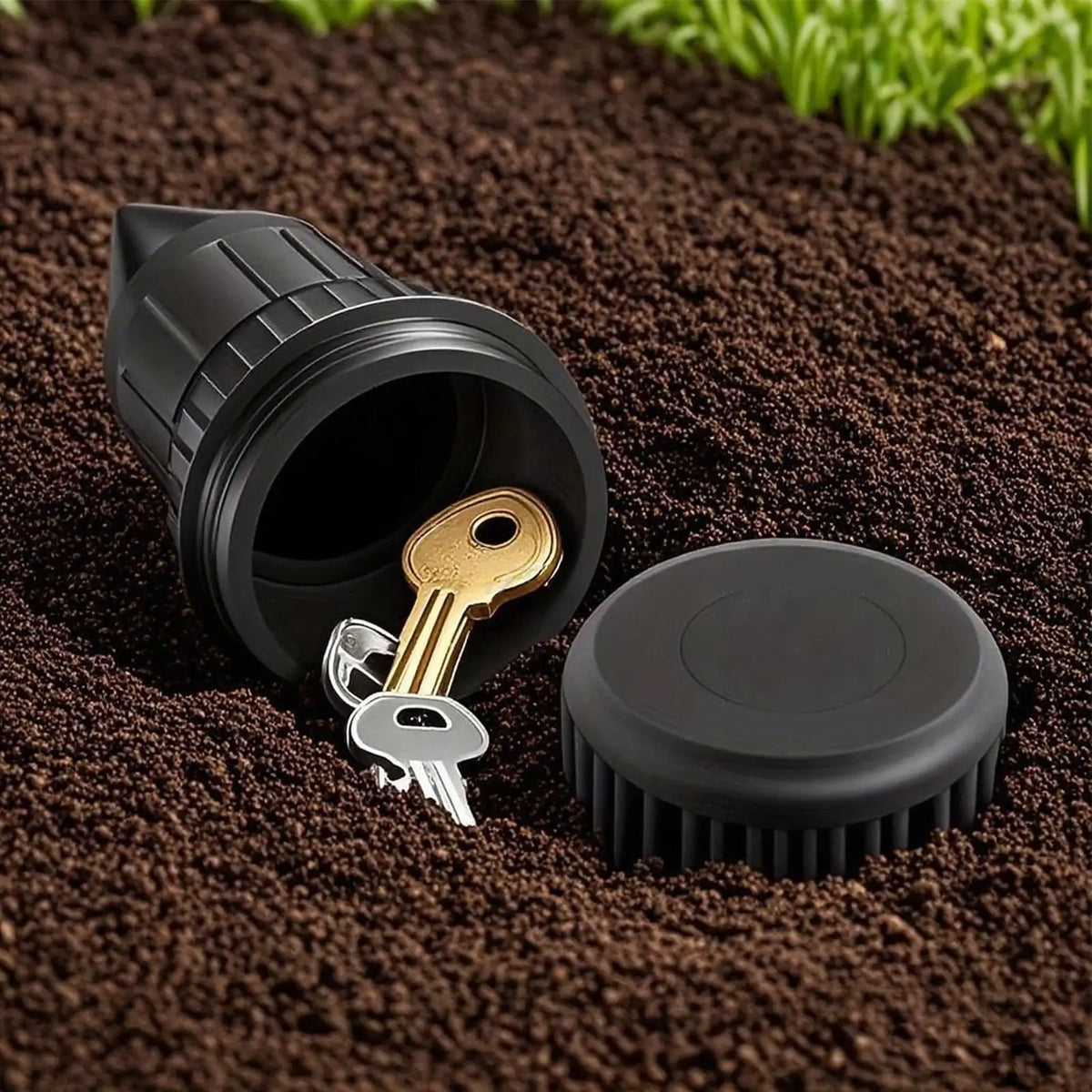 Outdoor Key Hider Safe Box – Waterproof Spare Key Lockbox