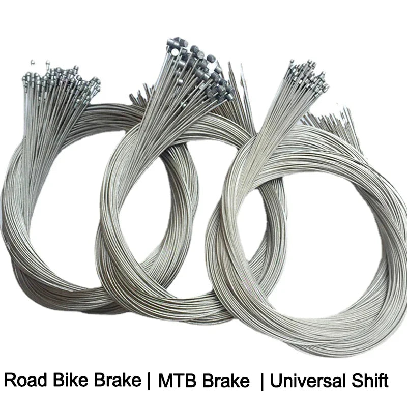5-Pack Stainless Steel Bike Brake & Derailleur Inner Cables