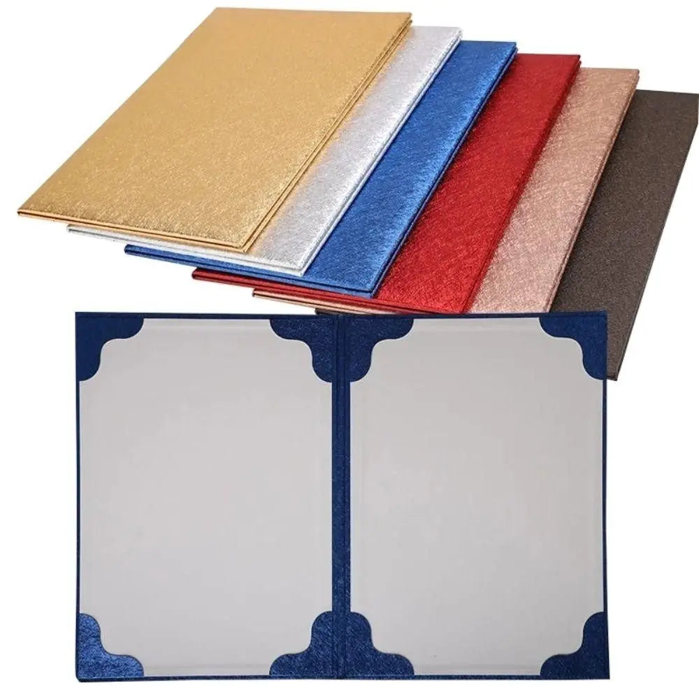 PU Leather A3/A4 Certificate & Contract Folder Cover