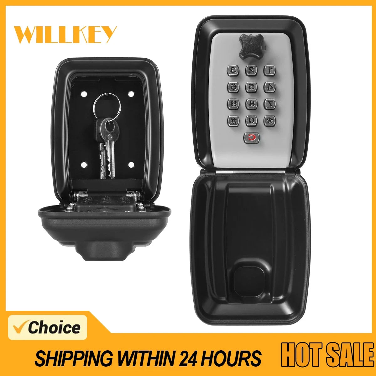 Wall Mount Combination Key Lock Box – Secure Key Storage