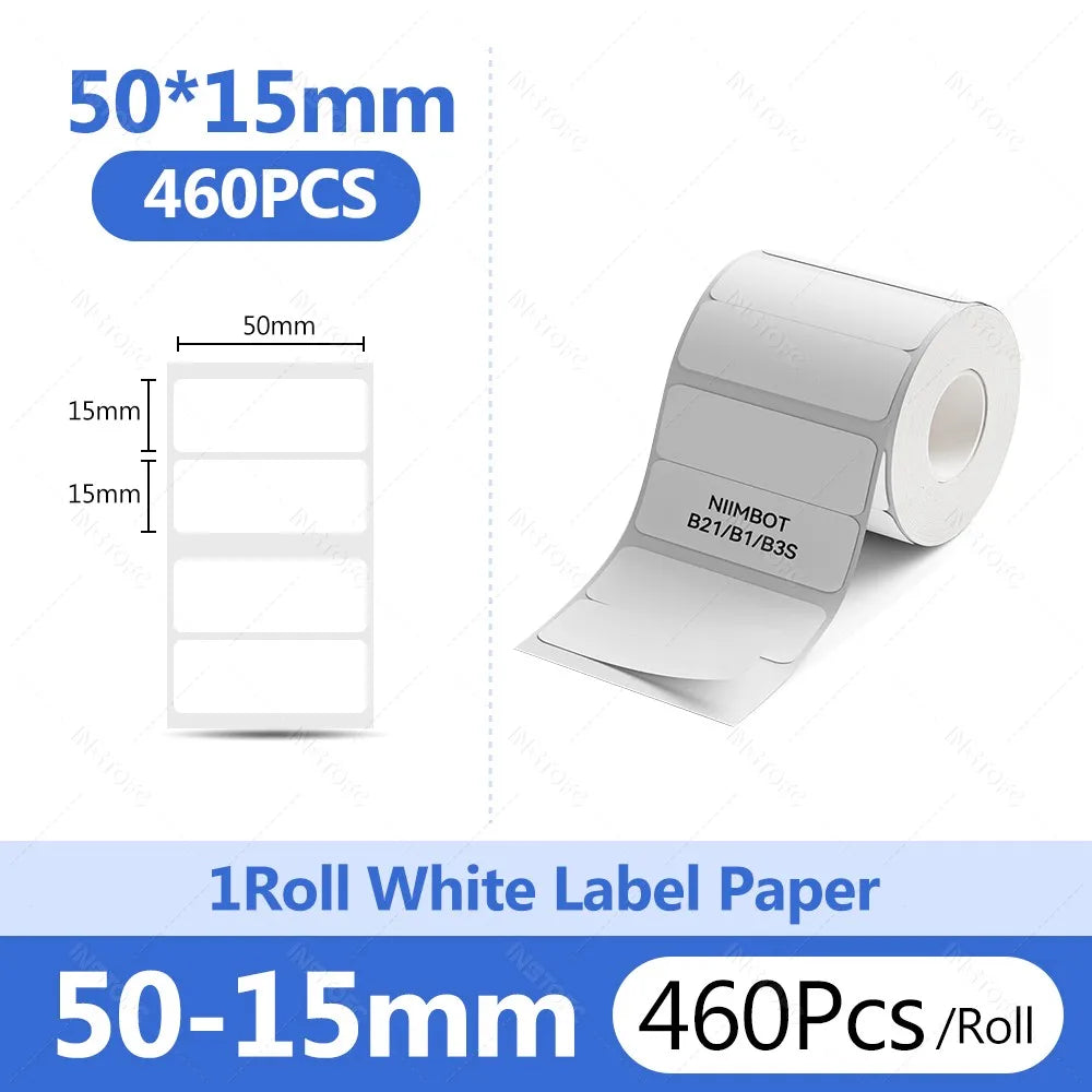Niimbot Thermal Label Paper Round White 20-50mm | B1 B21 B203