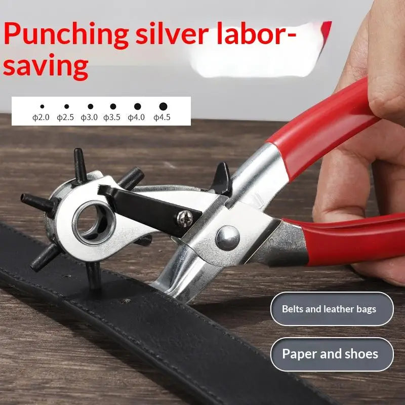 Belt Punch Pliers – Leather Hole Eyelet Puncher for Belts & Bags
