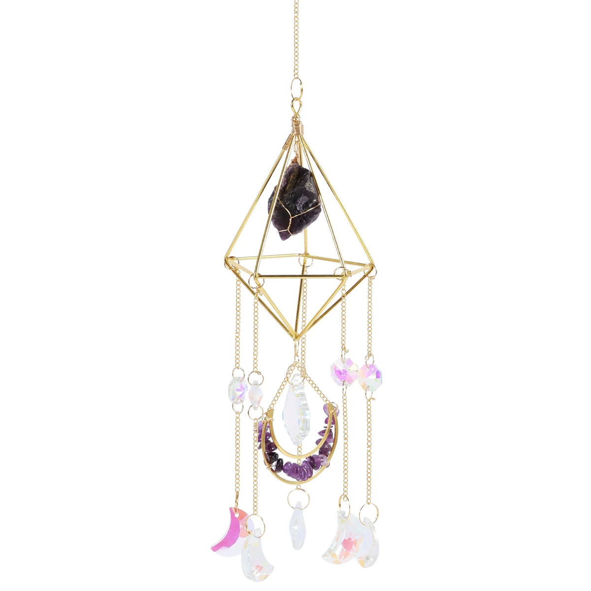 Hanging Crystal Suncatcher for Window & Garden Décor