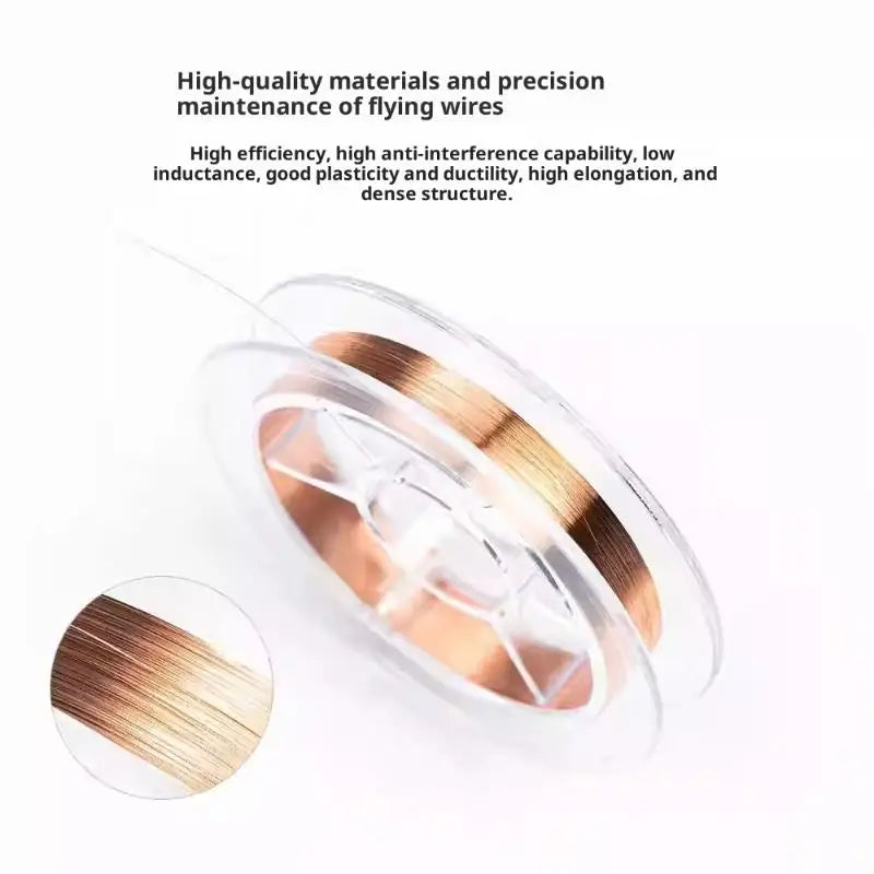 Super Fine Copper Jumper Wire 0.04mm 100m for PCB Repair