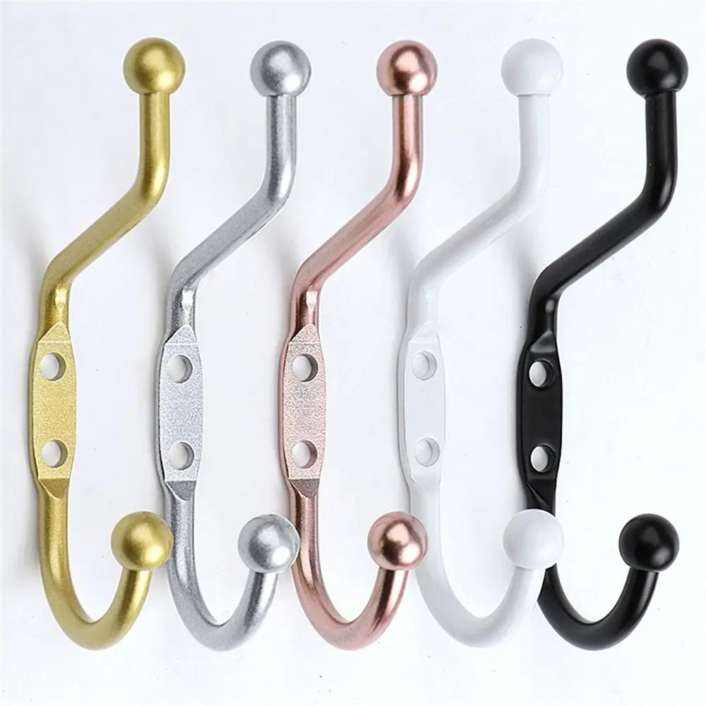 Vintage Zinc Alloy Wall Hooks Set – Coat, Towel & Key Hanger