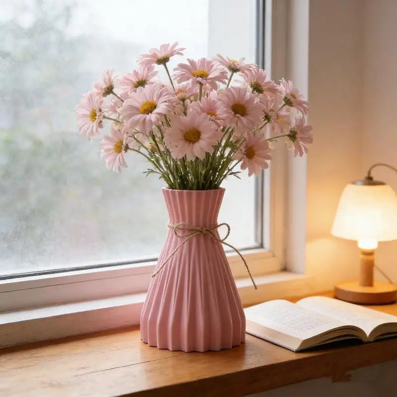 Pleated Origami Foldable Flower Vase | Modern Minimalist Décor