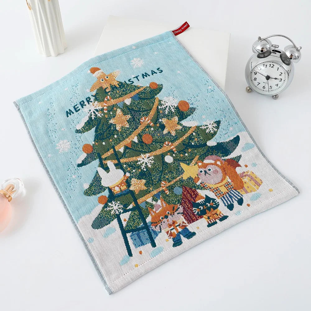 Kids Cartoon Kitchen Hand Towel – 34x40cm Quick-Dry Cotton