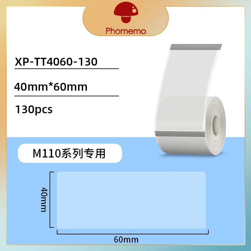 Phomemo M110/M200 Self-Adhesive Thermal Label Paper Stickers