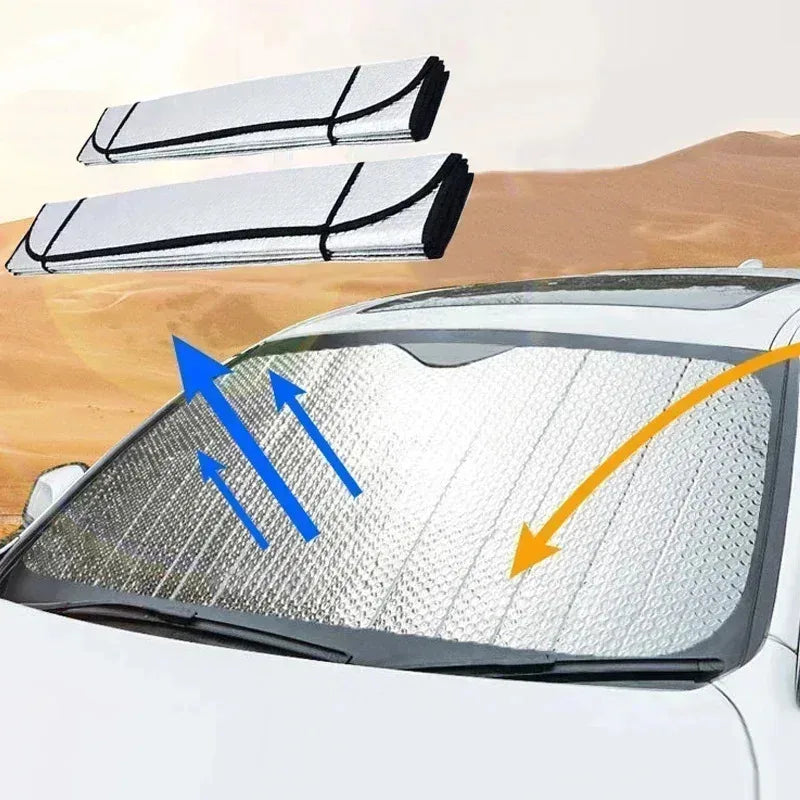 Car Windshield Sun Visor – Front & Rear UV Heat Insulation Shade