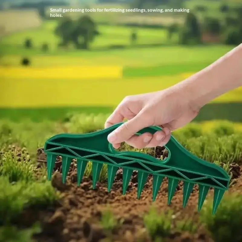 Manual Seed Spreader & Soil Dibbler – 12-Hole Garden Tool