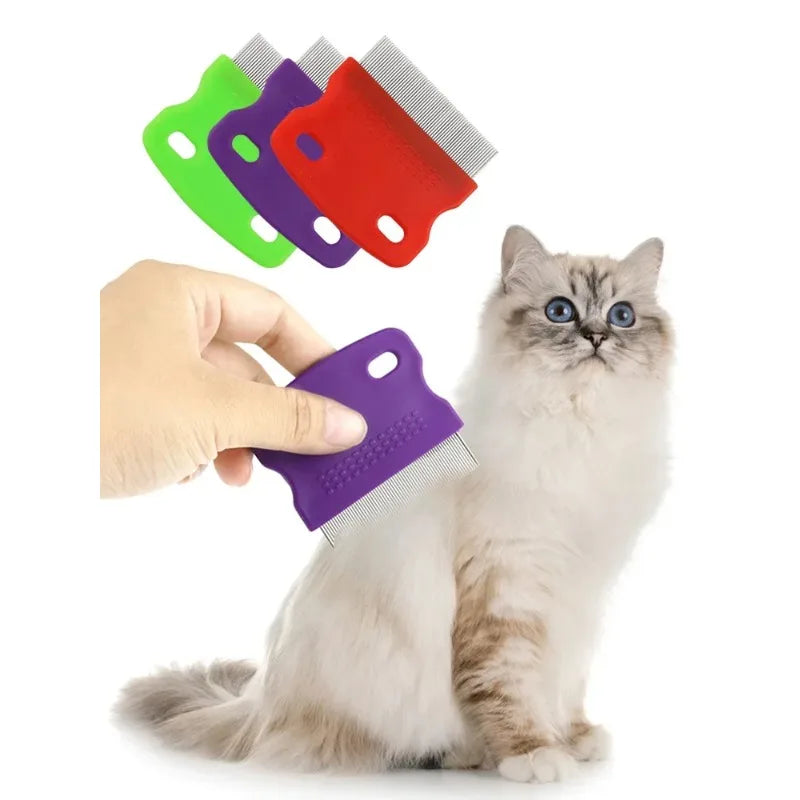 Pet Fine Tooth Grooming Comb – Detangling & Flea Remover