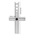 Ceramic Tile Hole Locator – Adjustable Stainless Steel Drill Guide