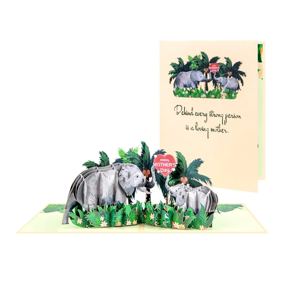3D Pop-Up Mother's Day Card – Floral Writable Greeting Card
