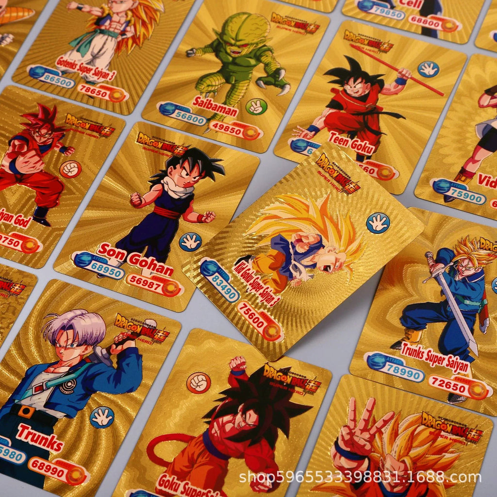 Dragon Ball Gold Foil Collection Cards – 55-Card Goku Super Saiyan