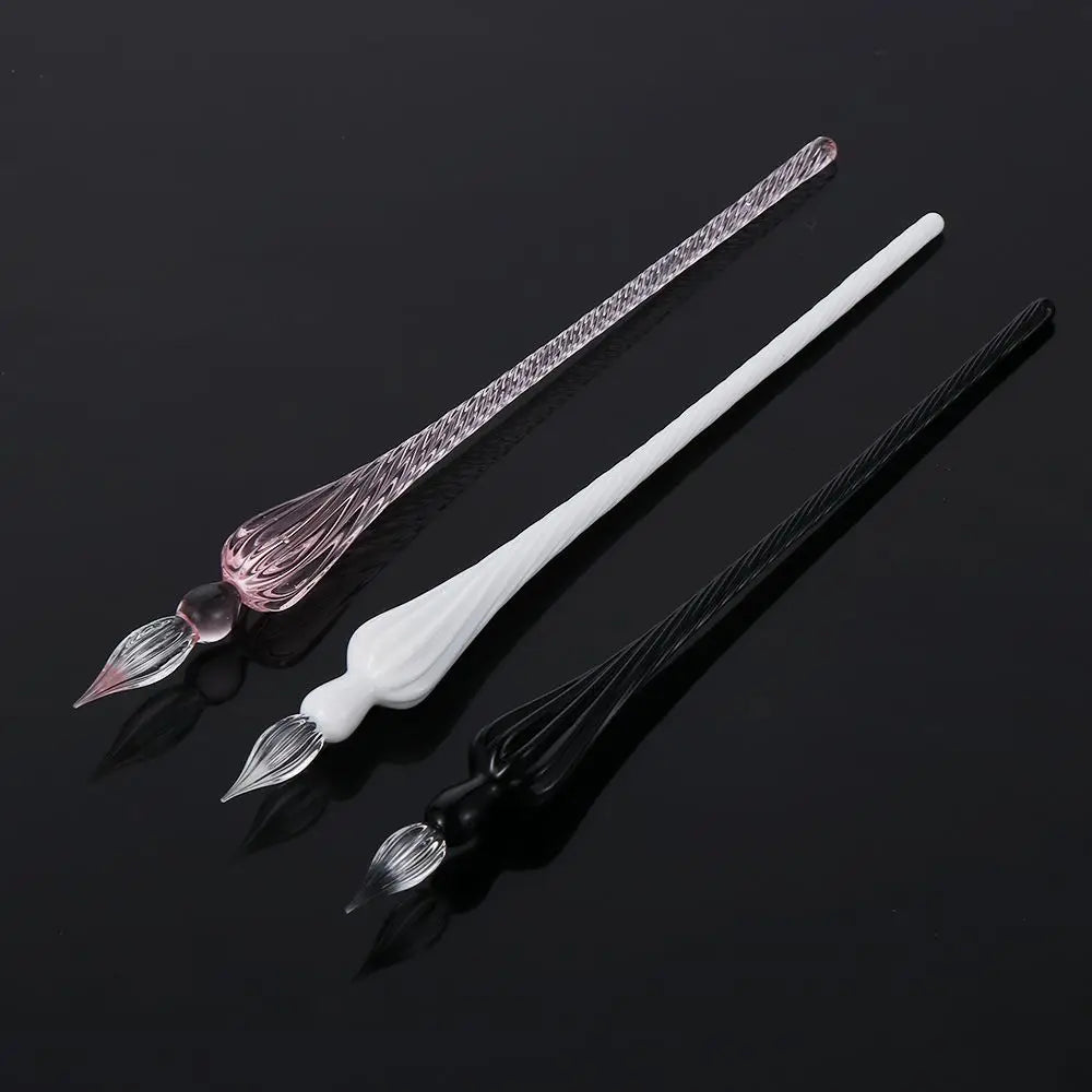 Vintage Glass Dip Pen for Calligraphy, Signature & Art