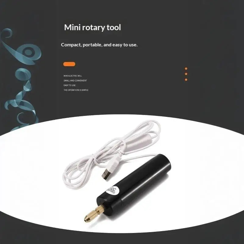 Mini USB Electric Drill – DIY Engraving & Jewelry Craft Tool