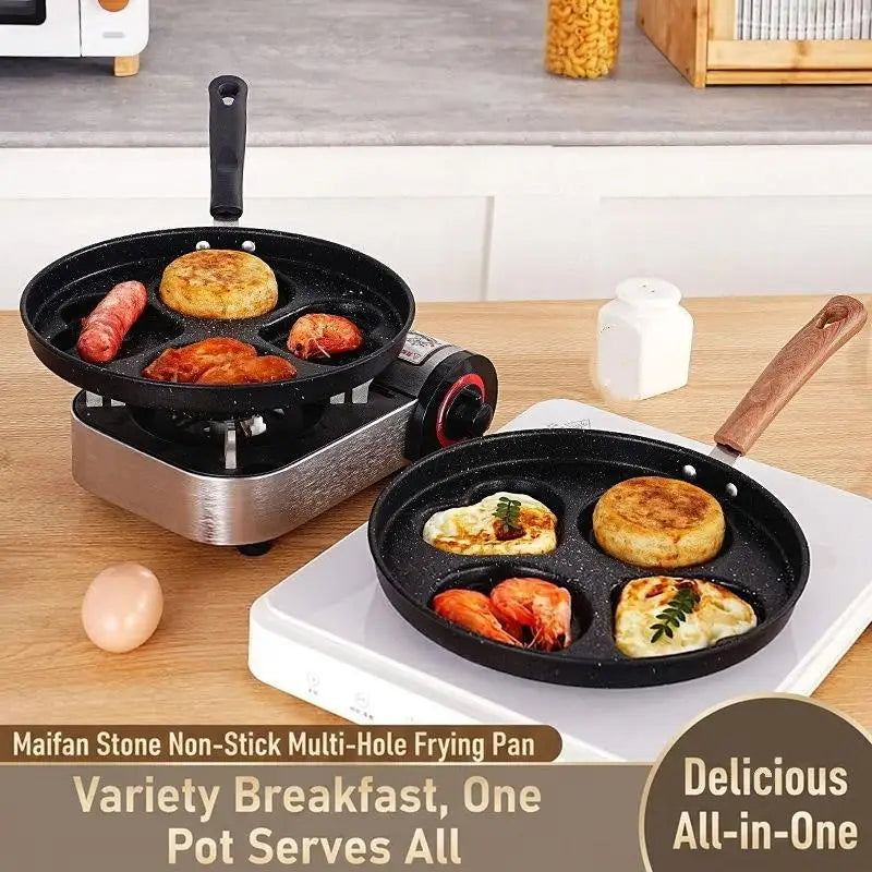 Nonstick Multi-Cavity Frying Pan 1/3/4/7 Hole Breakfast Pan