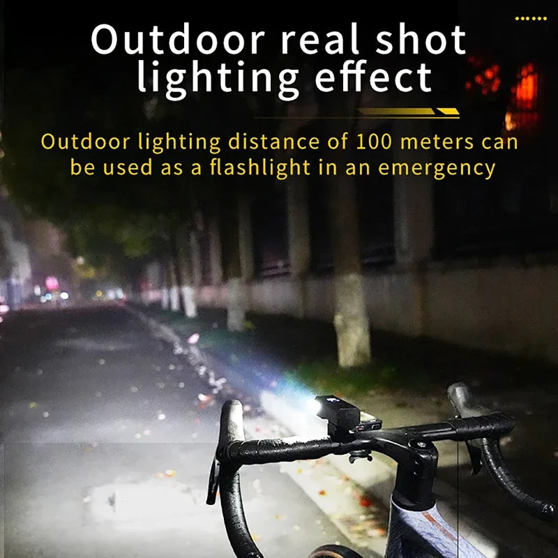 BUCKLOS Smart Sensor Bike Headlight – Type-C, IPX5, 18650