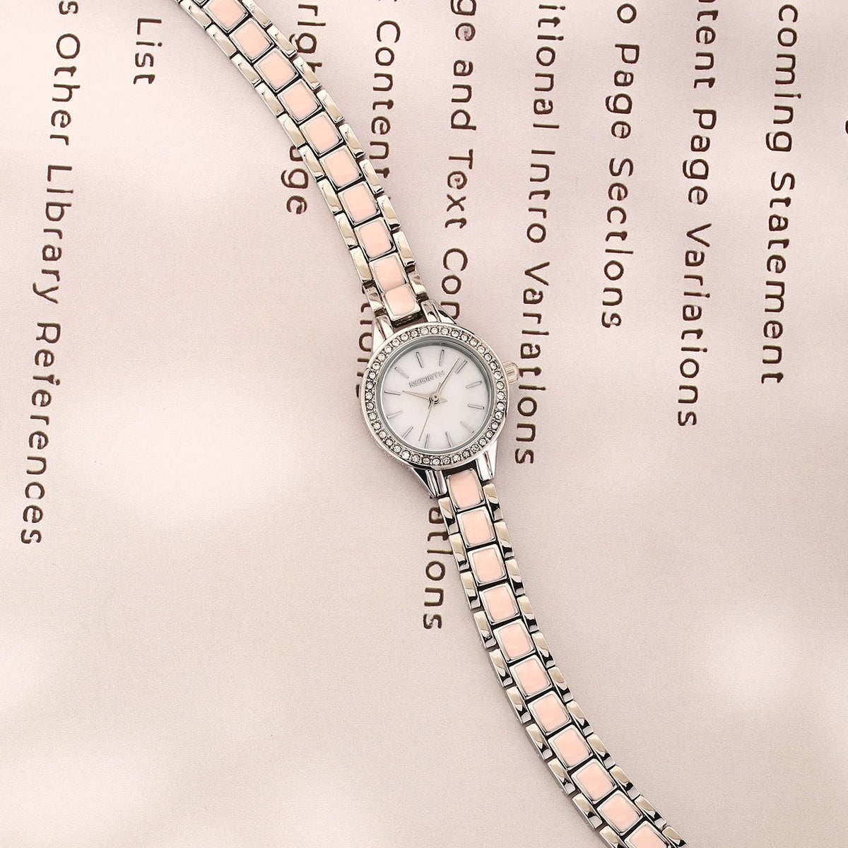 REBIRTH Casual Quartz Watch – Stainless Steel, Water-Resistant