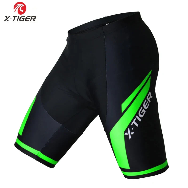X-TIGER Men's MTB Cycling Shorts | 5D Gel Pad, UV Protection