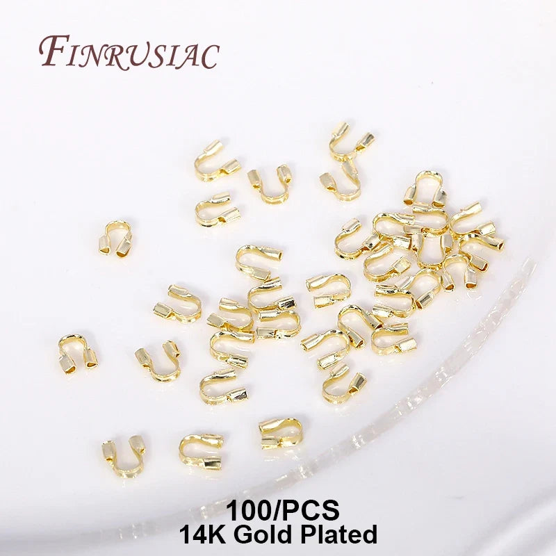 14K/18K Gold Plated Crimp Beads & Clasp Connectors | DIY Jewelry