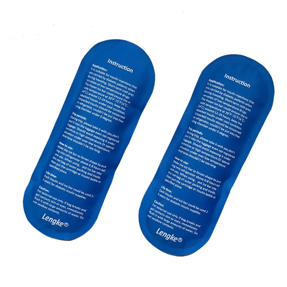 3-Pack Reusable Travel Gel Ice Packs – Compact Cold Cooling Bag