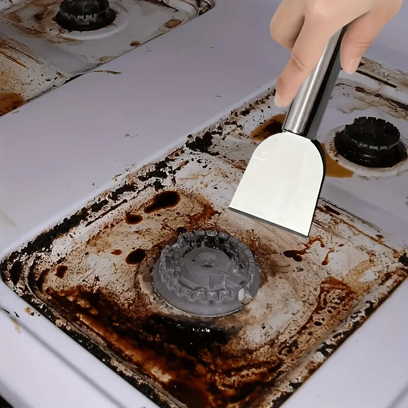 Stainless Steel Kitchen Scraper for Stoves & Flat Pans
