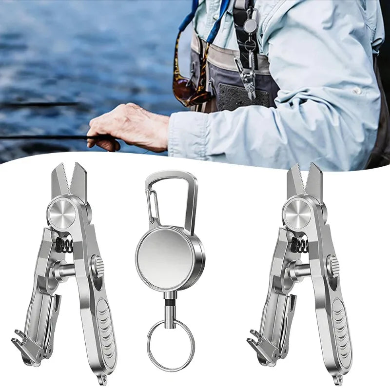Fishing Line Scissors & Knot Tying Tool | Stainless Steel