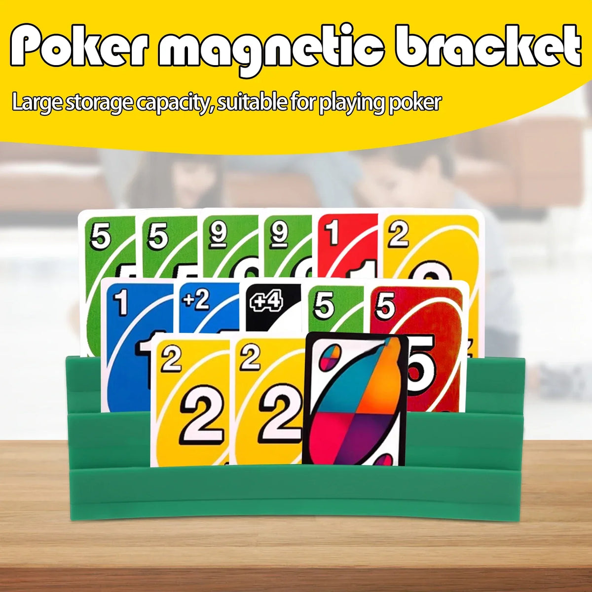 4-Pack Magnetic Playing Card Holder Stands for Board Games