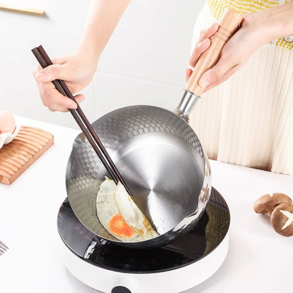 FEB.WIND Yukihira Stainless Steel Saucepan with Lid & Hook