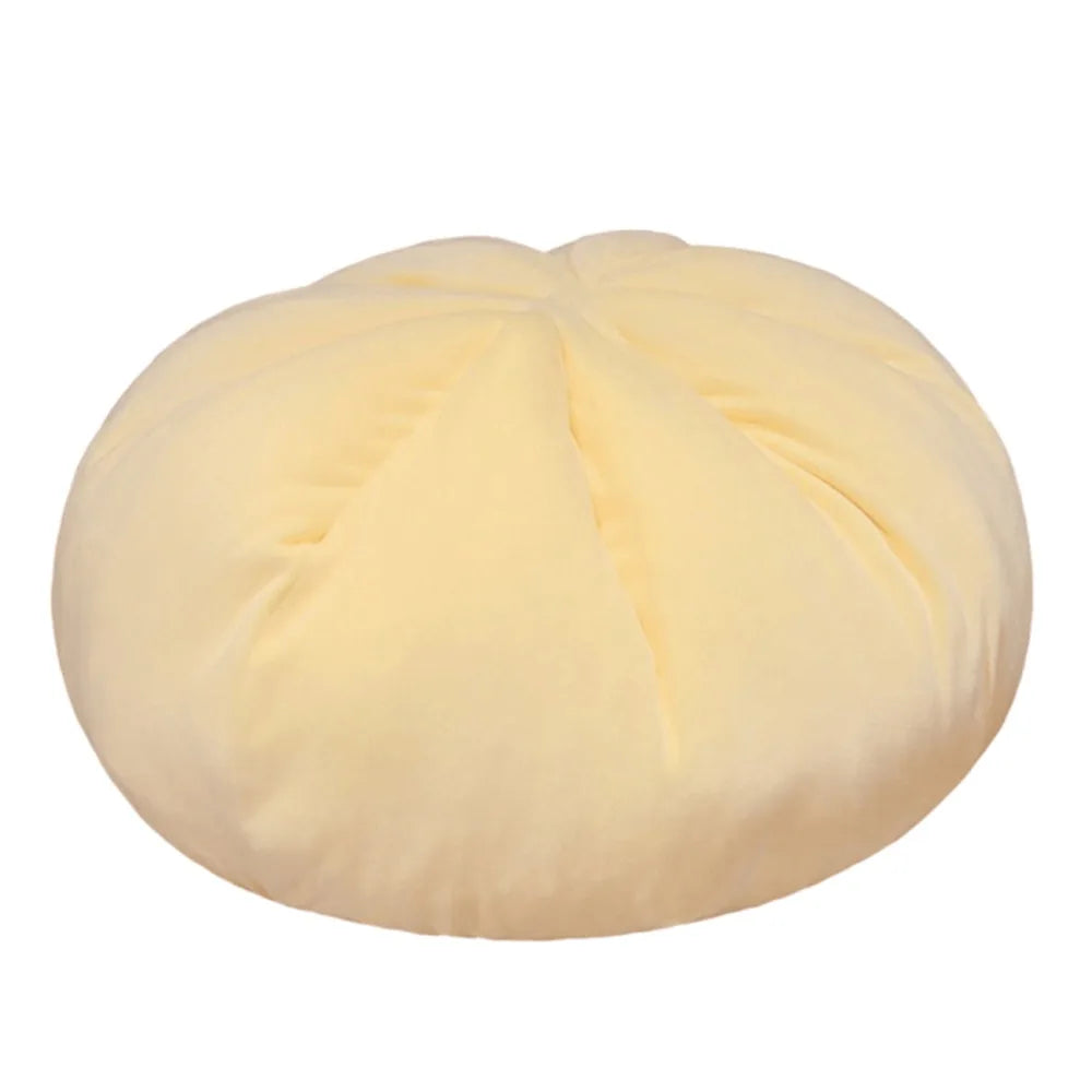 Steamed Bun Throw Pillow – Soft Velvet Cushion 45cm | PP Cotton