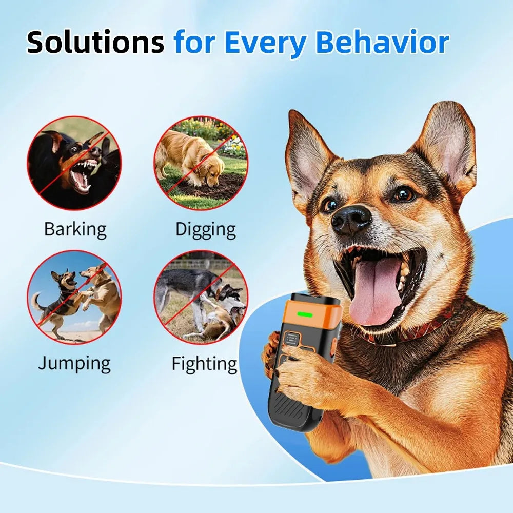 Ultrasonic Dog Training Device | USB Rechargeable + LED Torch