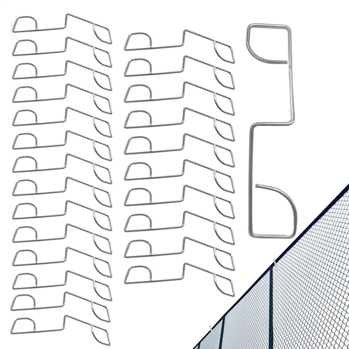 Stainless Steel Fence Clips 25-Pack | Garden Post Clamps