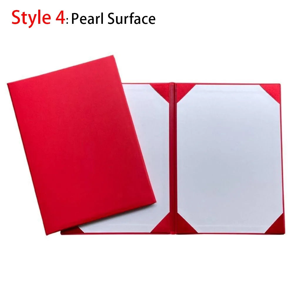 PU Leather A3/A4 Certificate & Contract Folder Cover