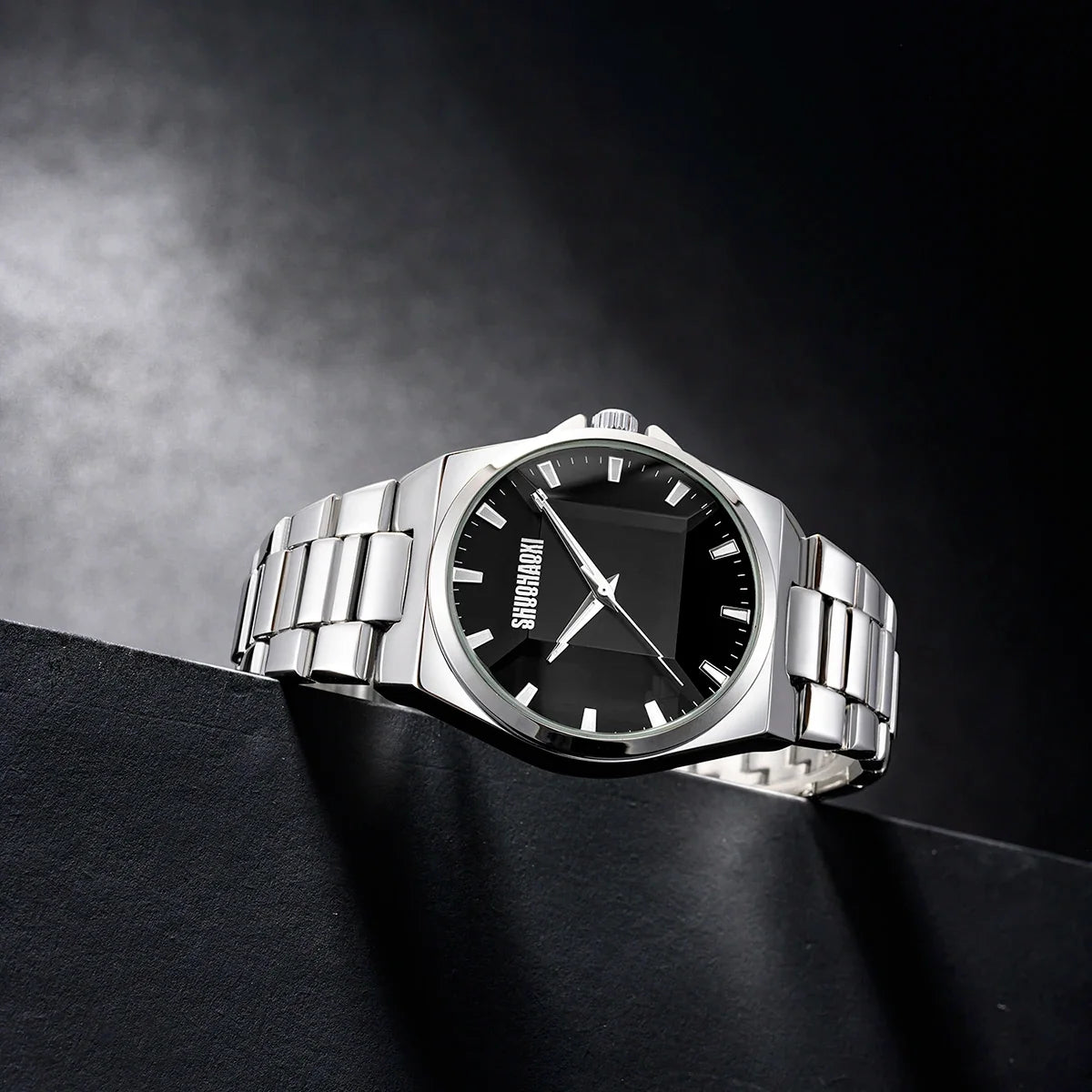 REBIRTH Men's Stainless Steel Quartz Watch – Waterproof