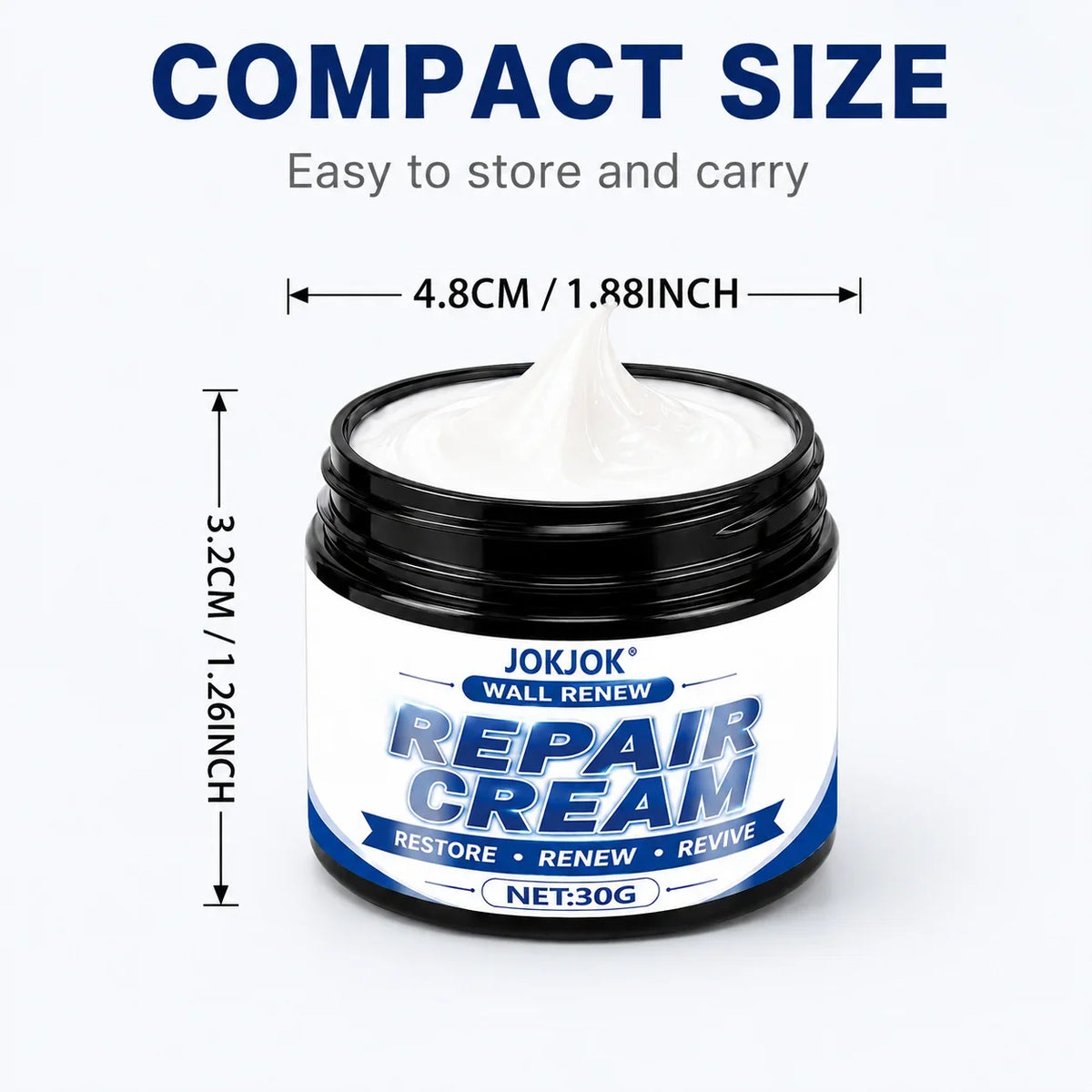 Universal White Wall Repair Putty – Quick-Drying Crack Filler