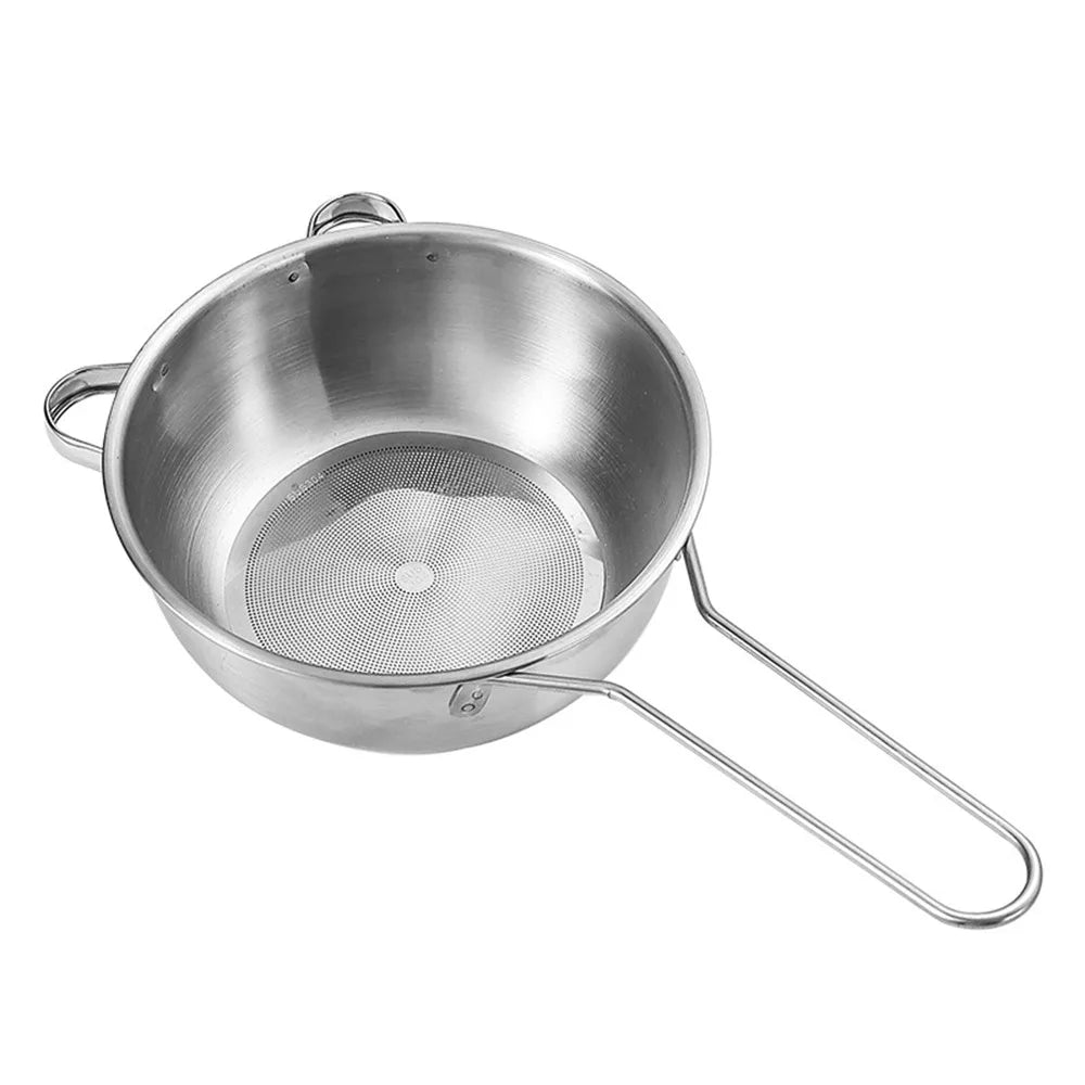 Stainless Steel Ultra-Fine Mesh Strainer with Long Handle & Hook