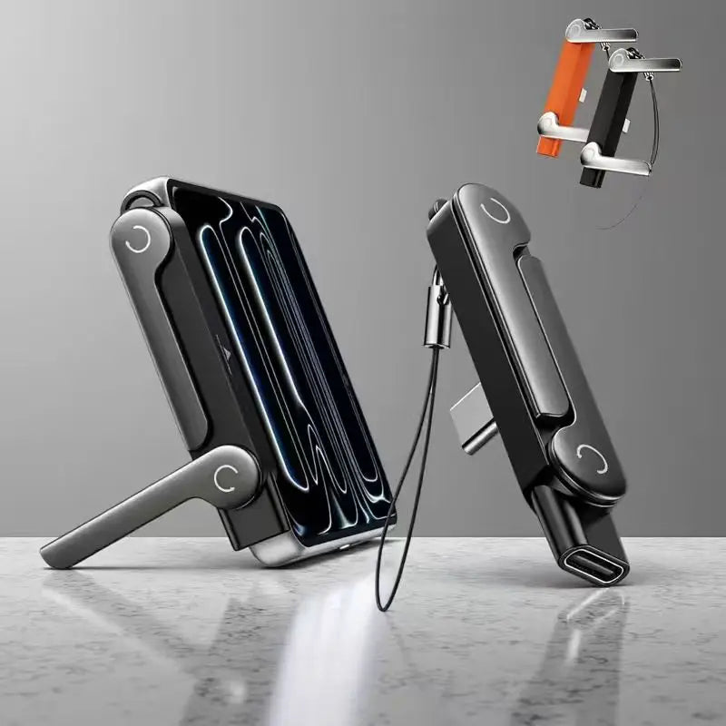 240W USB-C Fast Charging Adapter with Foldable Phone Holder
