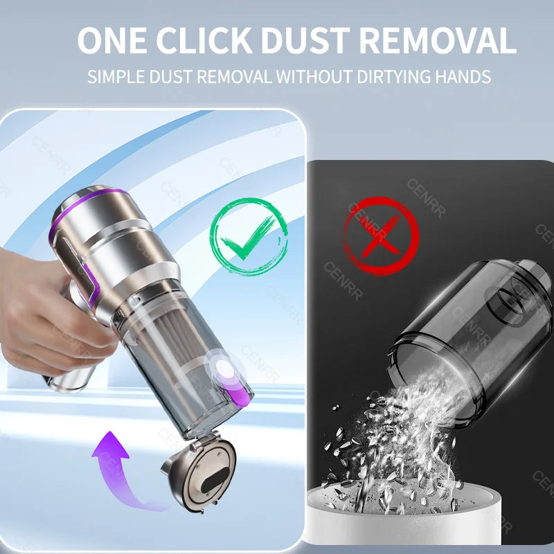 CENRR Cordless Car Vacuum Handheld Blower – Brushless Motor