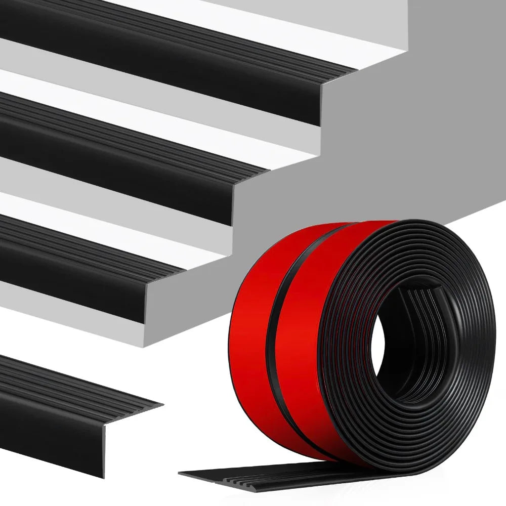 100cm Self-Adhesive Non-Slip Stair Edge Trim | PVC Protector