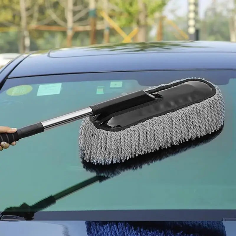 Telescopic Microfiber Car Duster – Extendable Handle