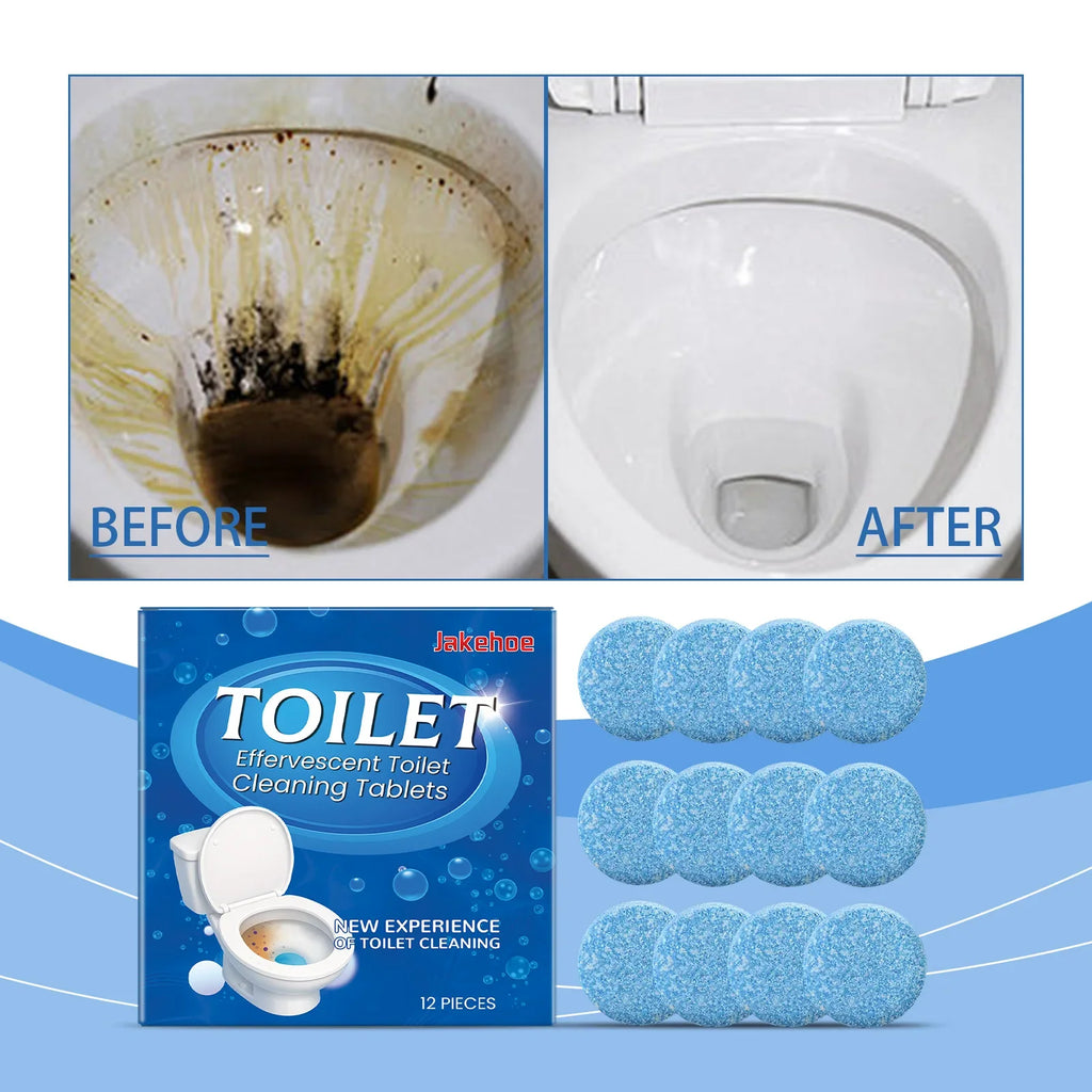 Toilet Cleaning Effervescent Tablets – Deodorize & Remove Stains