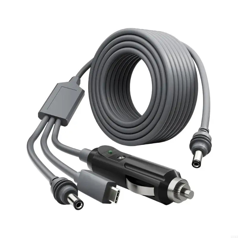 USB-C Vehicle Outlet 3-in-1 Power Splitter Cable | Travel Setup
