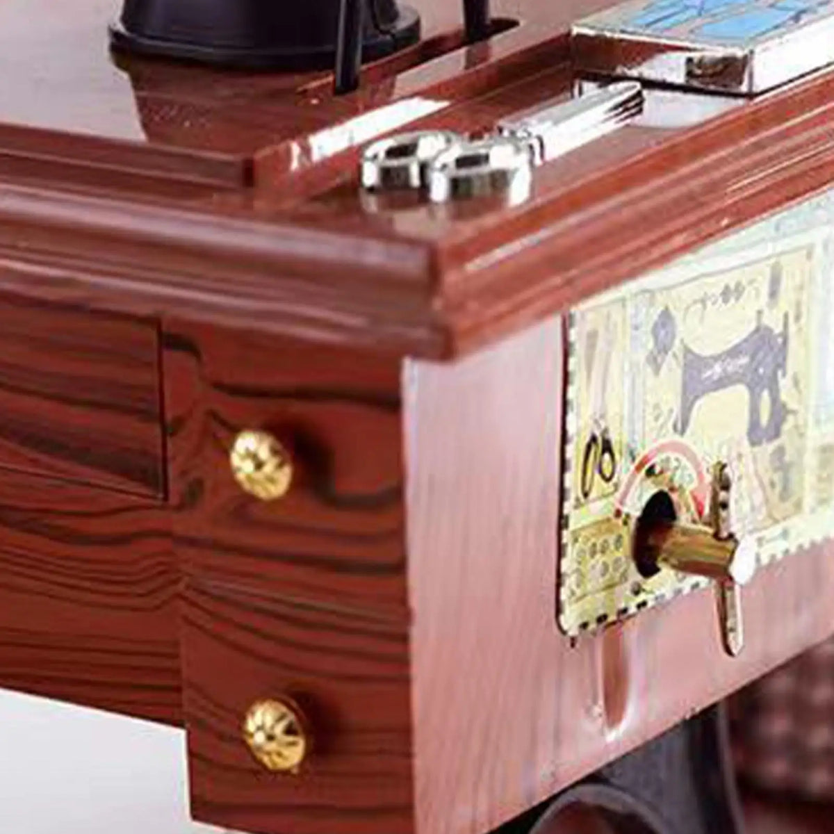 Vintage Sewing Machine Wind-Up Music Box | Home Décor Gift