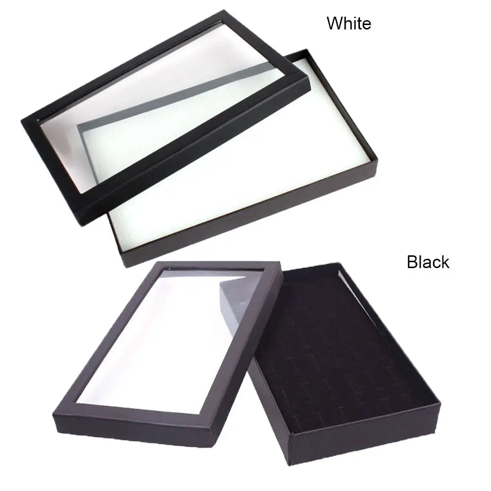 36-Slot Jewelry Organizer Box – Ring & Ear Stud Display Case