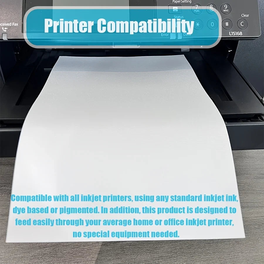 Printable White Cotton Canvas Fabric A4 – 5 or 10 Pack Inkjet