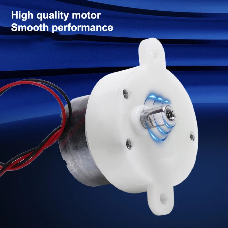 DC 3V–7.4V 12RPM Mini 300 Gear Reduction Motor 32mm DIY