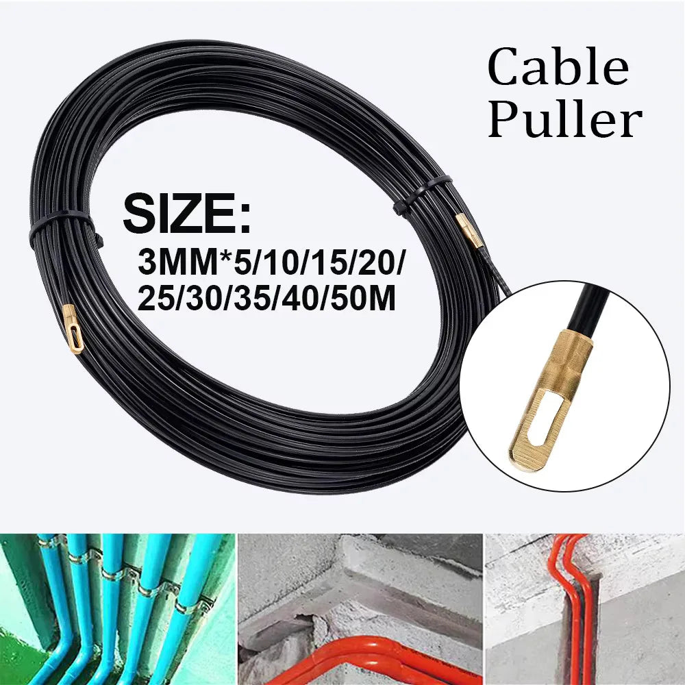 3mm Nylon Fish Tape Cable Puller Wire Guide – 5M to 40M