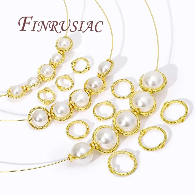 20Pcs 18K Gold Plated Bead Frames | DIY Jewelry Spacers