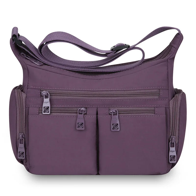 Nixie Nylon Crossbody Bag – Large Capacity, Multi-Pocket